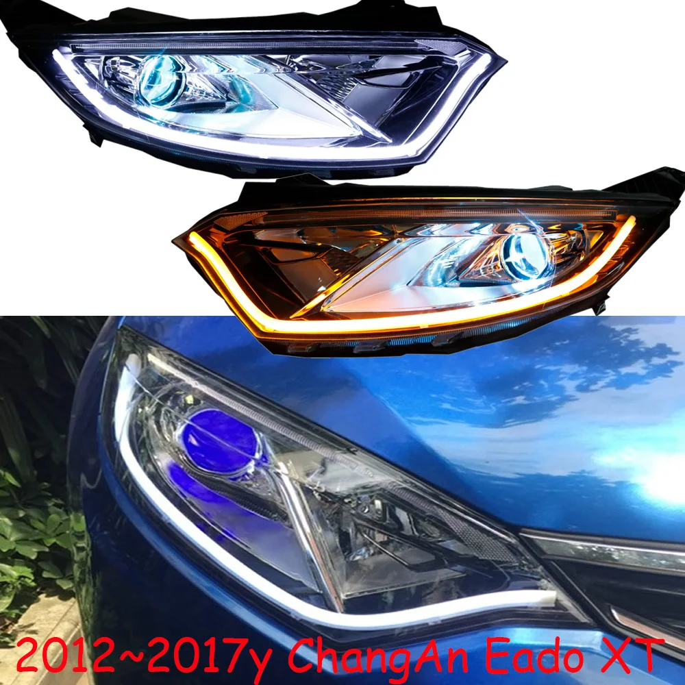 

Car Bumper lamp ChangAn Eado XT Headlight Chang An 2012~2017y DRL Bi Xenon Lens ChangAn Eado XT fog light