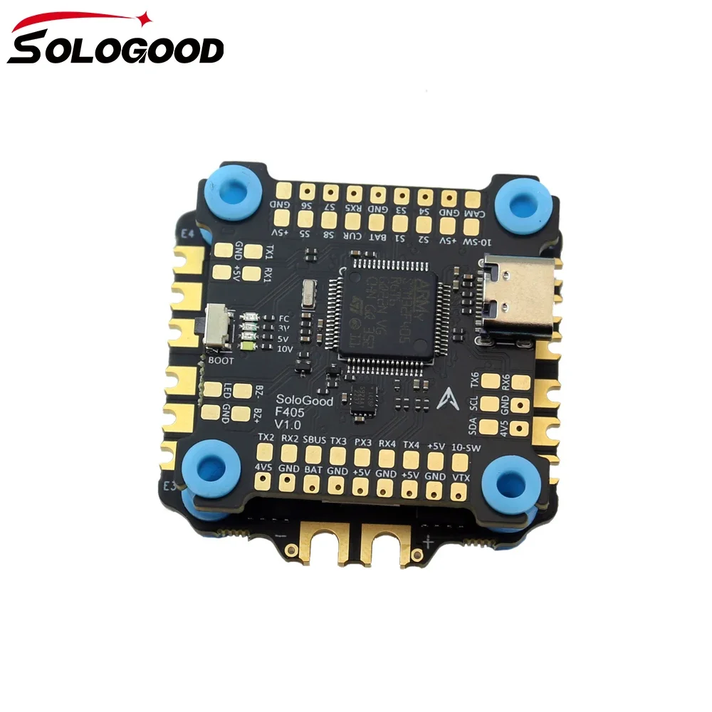 SoloGood F405 55A Stack 30.5X30.5mm ICM42688P BLS55A 4in1 ESC 2-6S FC&ESC iNAV Betaflight تكوين