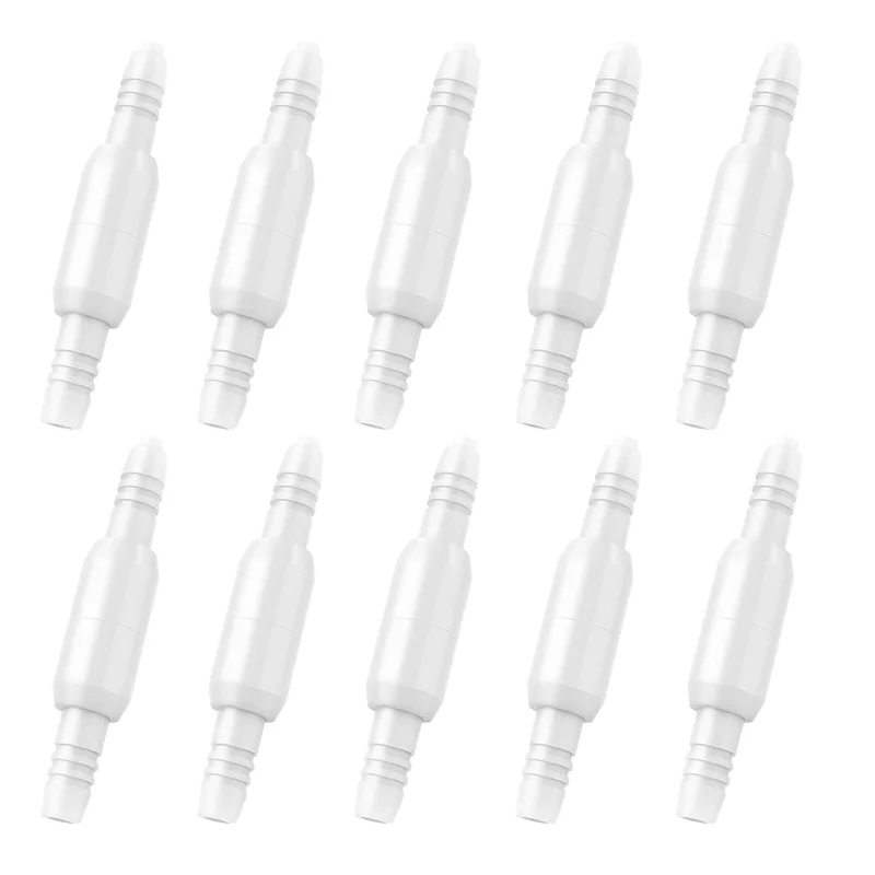 Oxygen Tubing Swivel Connectors,360-Degree Rotatable Oxygen Tube Connectors, Oxygen Connector Avoid Tangles 10PCS