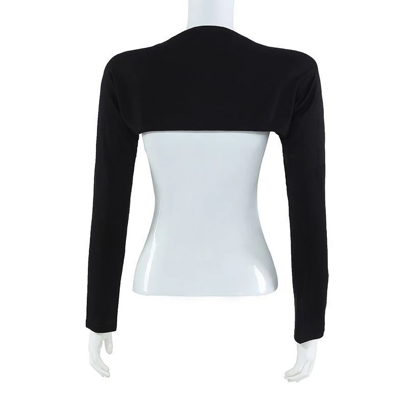 Muslim Women Elastic Modal Cotton Jersey Bolero Sleeve Long Arm Cover Shrug Shoulder Oversleeve UV Protection Shoulder Cover Up