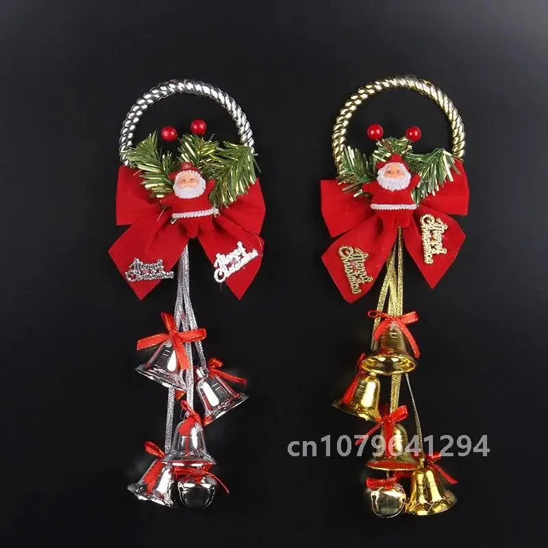 SA Christmas decoration wind chimes manufacturer artificial green plants Christmas wreath wind chimes decoration