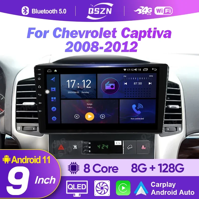 

2Din Andriod 12 Car Radio For Chevrolet Captiva 2008 - 2012 Multimedia Video Player Navigation Carplay Autoradio 4G WIFI GPS DSP