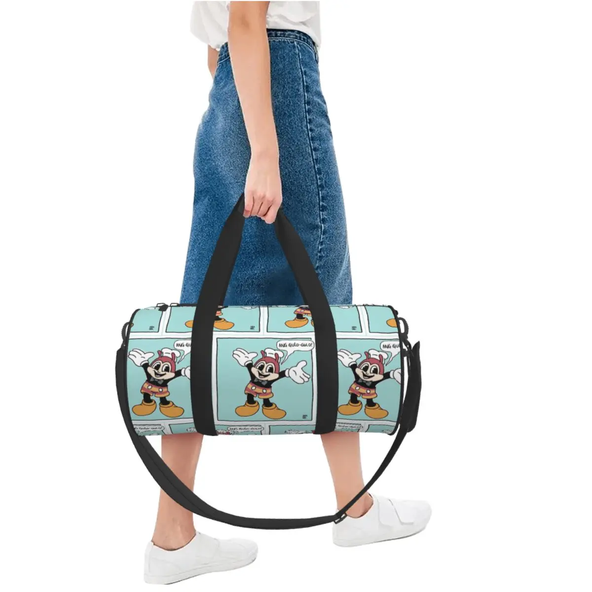 JOLLIBEE X MOUSE مضحك ريميكس WEBCOMIC ملصق كبير واق من المطر حقيبة قاعة رياضة متعددة الوظائف واق من المطر حقائب السفر حقائب اللياقة البدنية #5