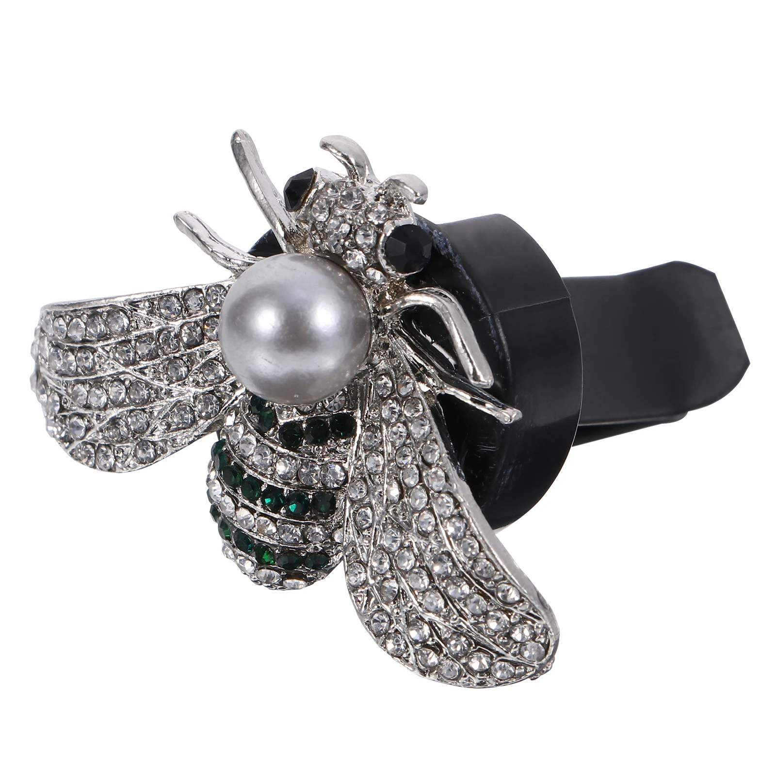 

Air Freshener Bee Perfume Clip Auto Charm Car Aromatherapy Pearl Diffuser Outlet Rhinestone