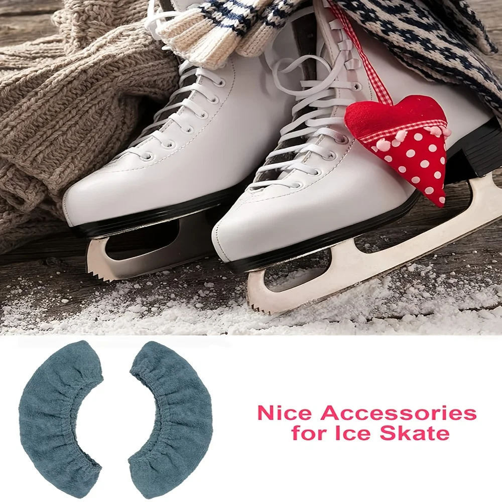 

2pcs Winter Ice Skate Protective Cover Soft Anti Cut Hand Skater Protective Cover Fast Dry Skater Shoe Cover Home Accessory