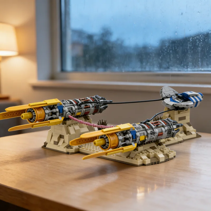 

Набор для сборки модели гоночного звездолета Анакина (1503 детали) MOC, конструктор, подарок, креативный коллекционный декор, премиум-класс, для взрослых и детей