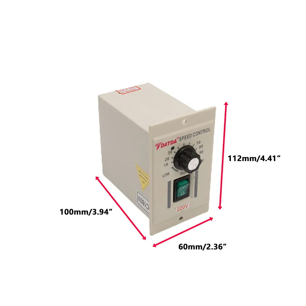 AC 220V To DC 180V Knob DC Motor Speed Controller, Suitable For 0-400W DC Motor Stepless Speed Regulation Function