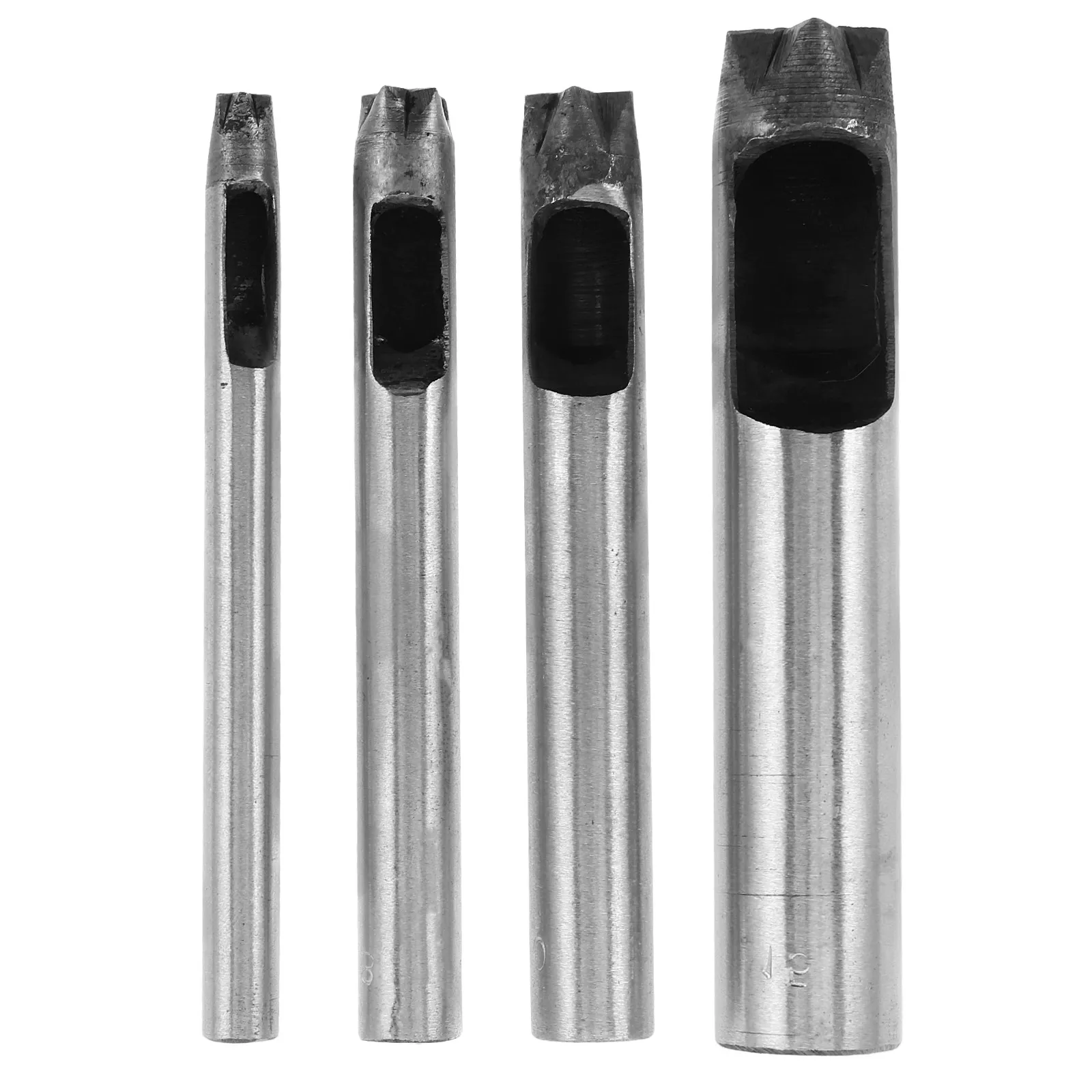 

Набор из 4 пробойников для ремней в форме звезды, стальные пробойники для точной работы с ремнями, тканью и другими материалами для рукоделия