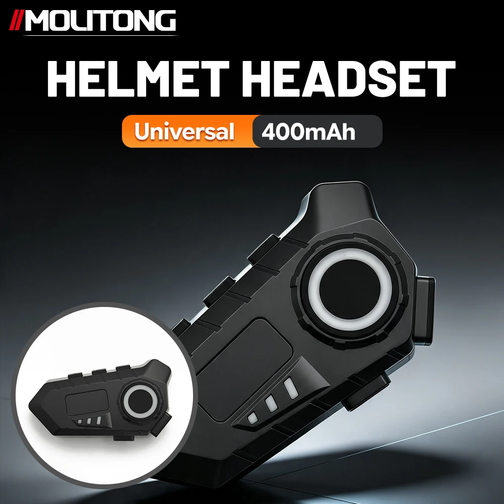 Y30A ABS Motorcycle Helmet Bluetooth 6.0 Headset, FM Radio, LCD Display, Waterproof, Motorbike Communication System