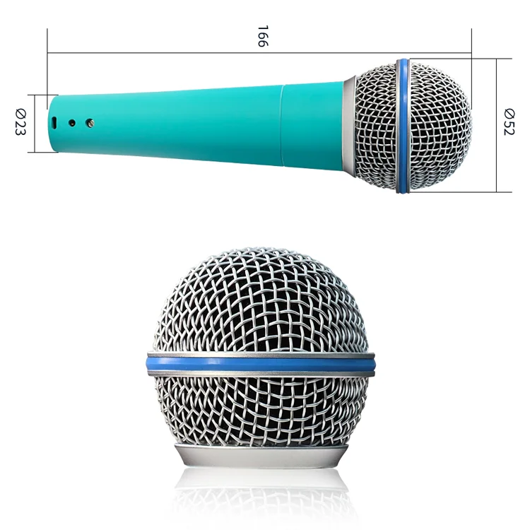 Professional Dynamic Handheld Microphone Hypercardioid Pattern Portable Durable Metal Construction for Studio Recording Stage