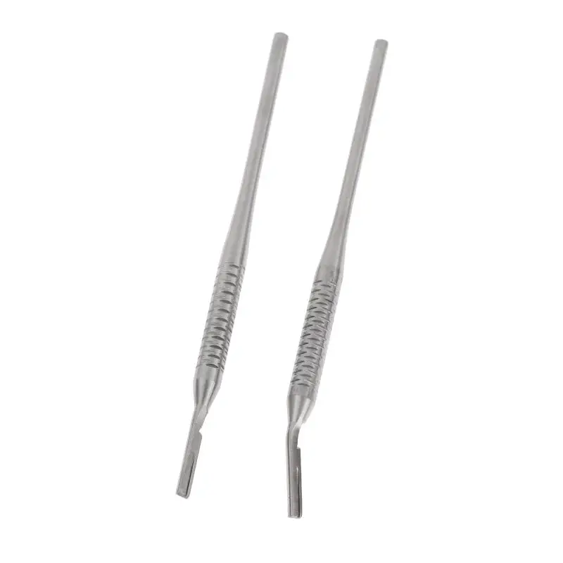 1/2Pcs Stainless Steel Dental Scalpel Handle For No 3 Blade Professional Oral Surgery Instrument Dentist Tool Kit