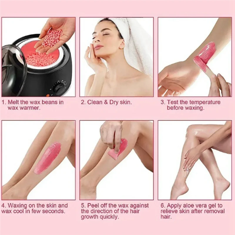 ABBK-300G восковые бобы для удаления волос, горячая пленка для всего тела, жесткие восковые бусины для депиляции, нагреватель воска, простые в использовании D
