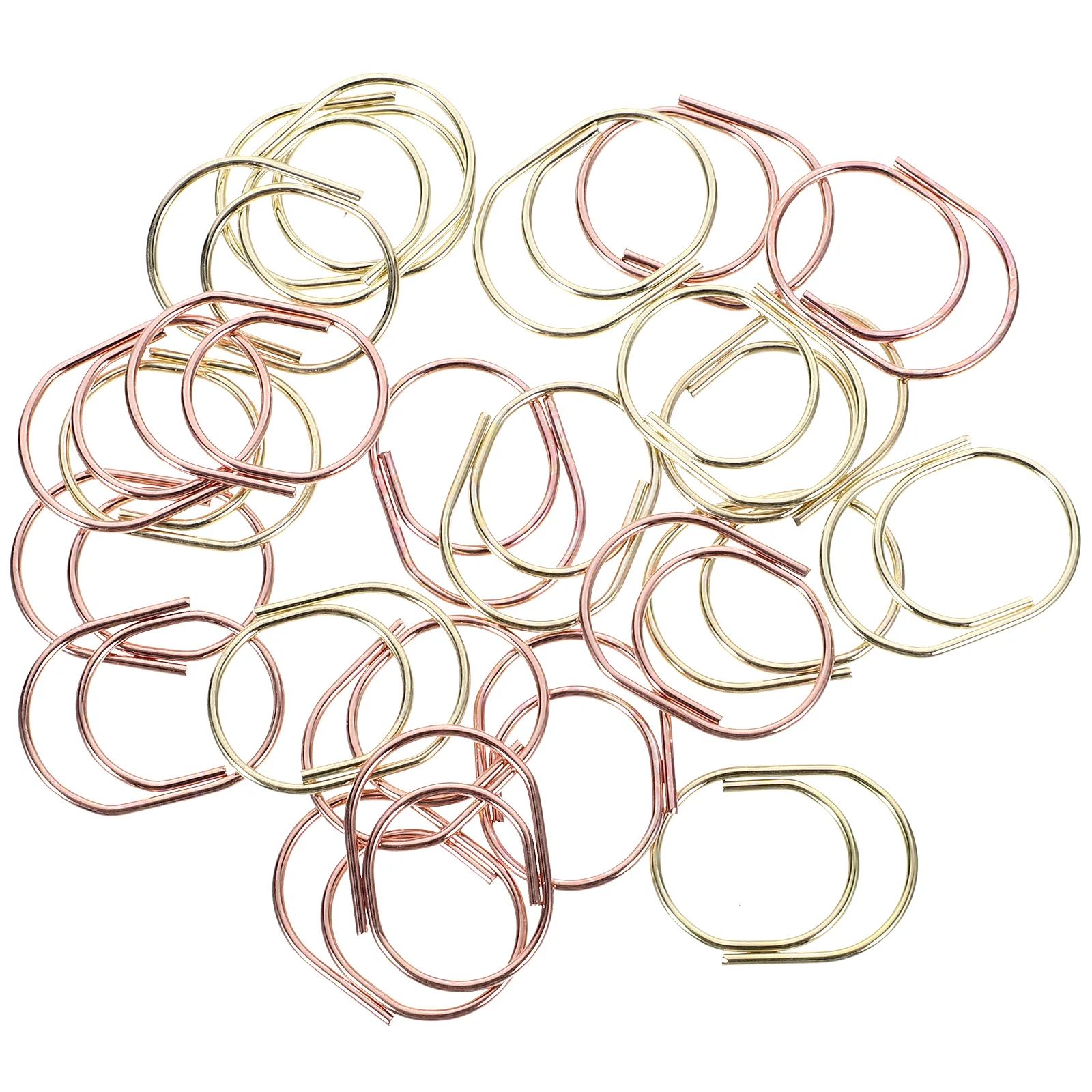 

24 Pcs Hand Pin Paper Clips Paper Clamp Small Metal Document Office Accessories Creative Shaped Practical Geometry