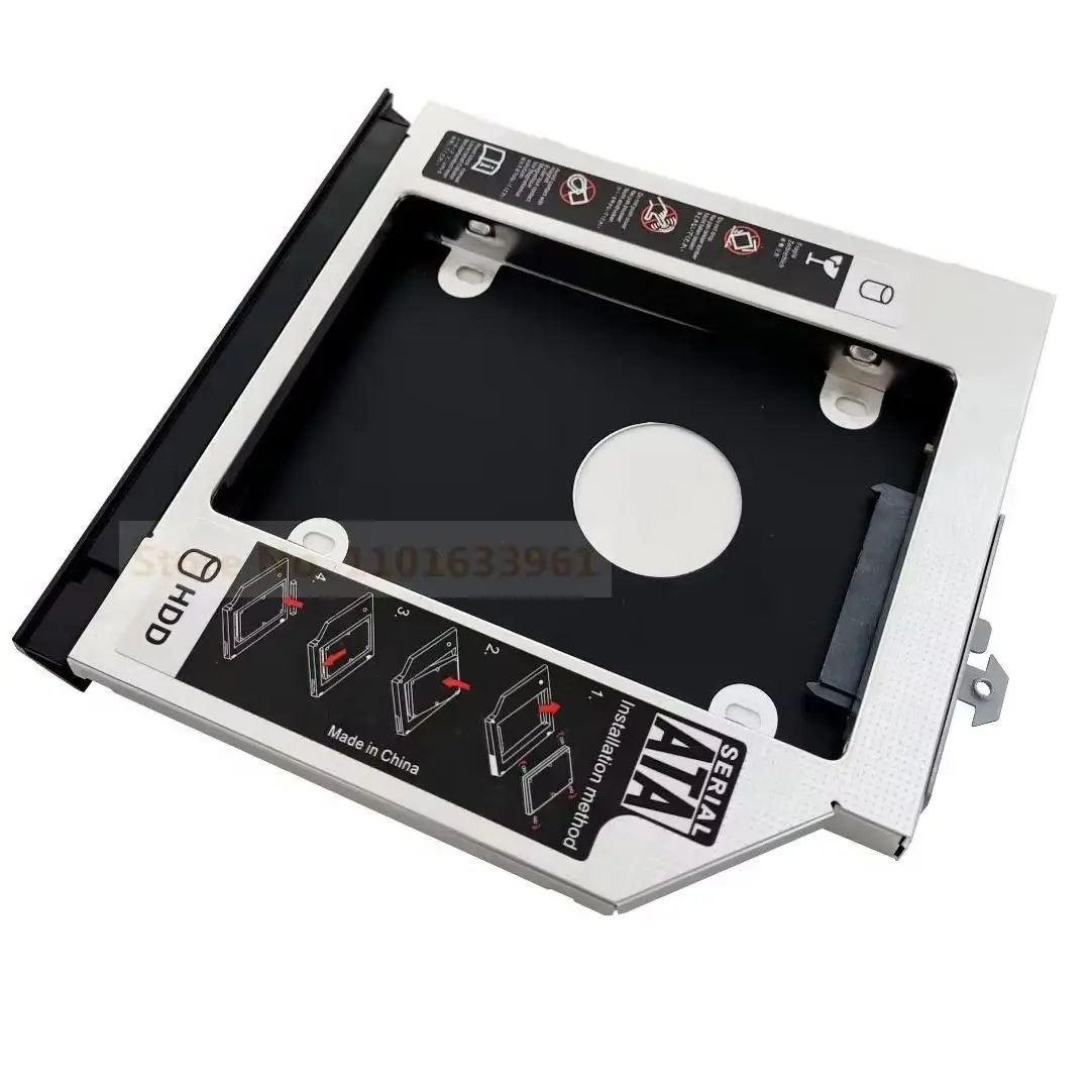 With Bezel Panel 2nd Secondary 2.5 Hard Drive HDD SSD Optical bay Caddy Frame Bracket for HP EliteBook 8560w 8570w 8760w 8770w