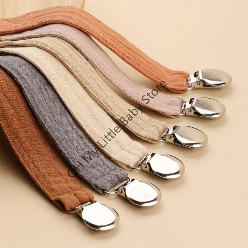 M76C 6 قطعة هوة الطفل القطن عضاضة هوة حزام الطفل الدمية كليب الطفل هوة حامل مصاصة سلسلة إمدادات الطفل #3