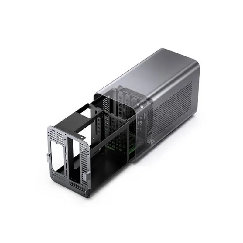 JONSBO N1 NAS ITX MINI Small Case All Aluminum Suitcase Portable HTPC Desktop Computer Empty Chassis