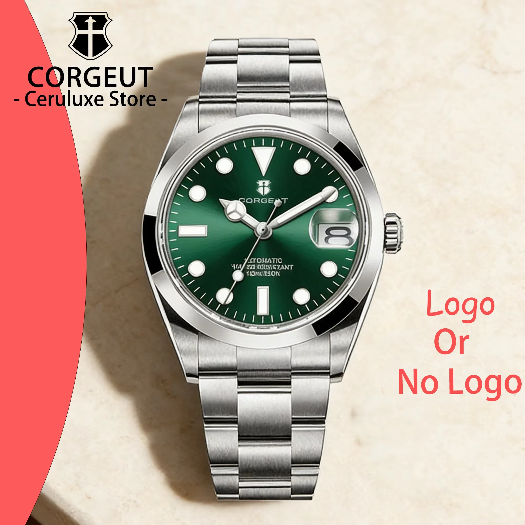 

CORGEUT 36/39mm NH35 Automatic Mechanical Movement 316L Stainless steel Luxury Waterproof Sapphire Glass Watches Reloj Hombre