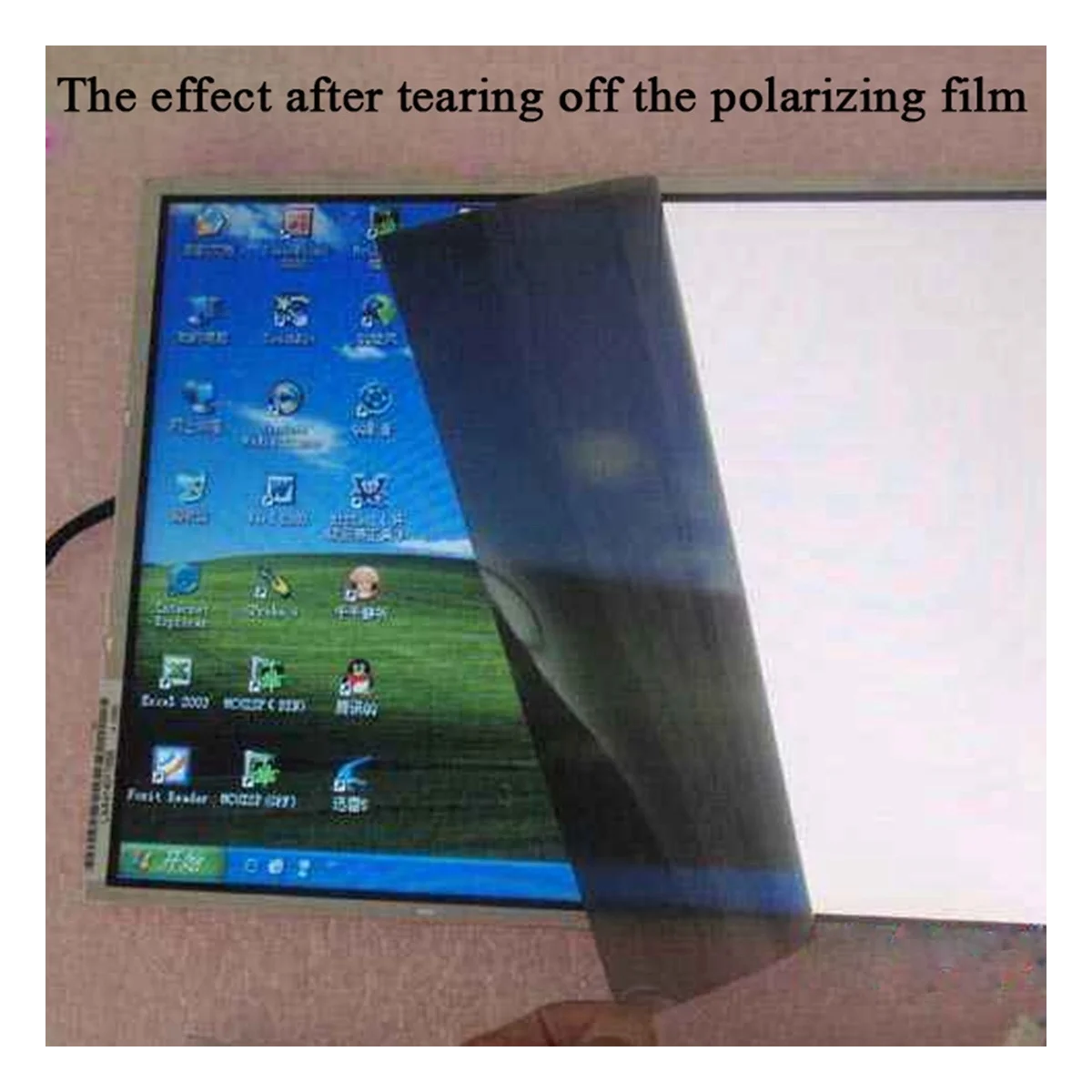 Linear Polarizer Film LCD/LED Polarized Filter Polarizing Film Sheet for Polarization Photograph 5PCS (No Adhesive)