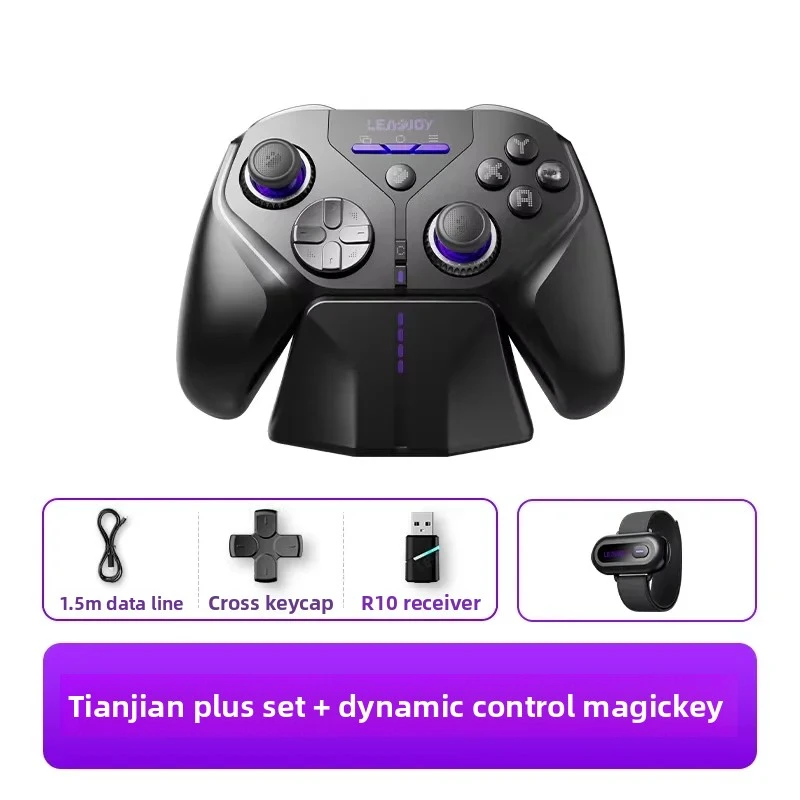 

НОВЫЙ Игровой контроллер LeadJoy XENO PLUS с джойстиком TMR, кнопками ABXY, линейными триггерами Hall для FPS-шутеров, геймпад для ПК Witch2