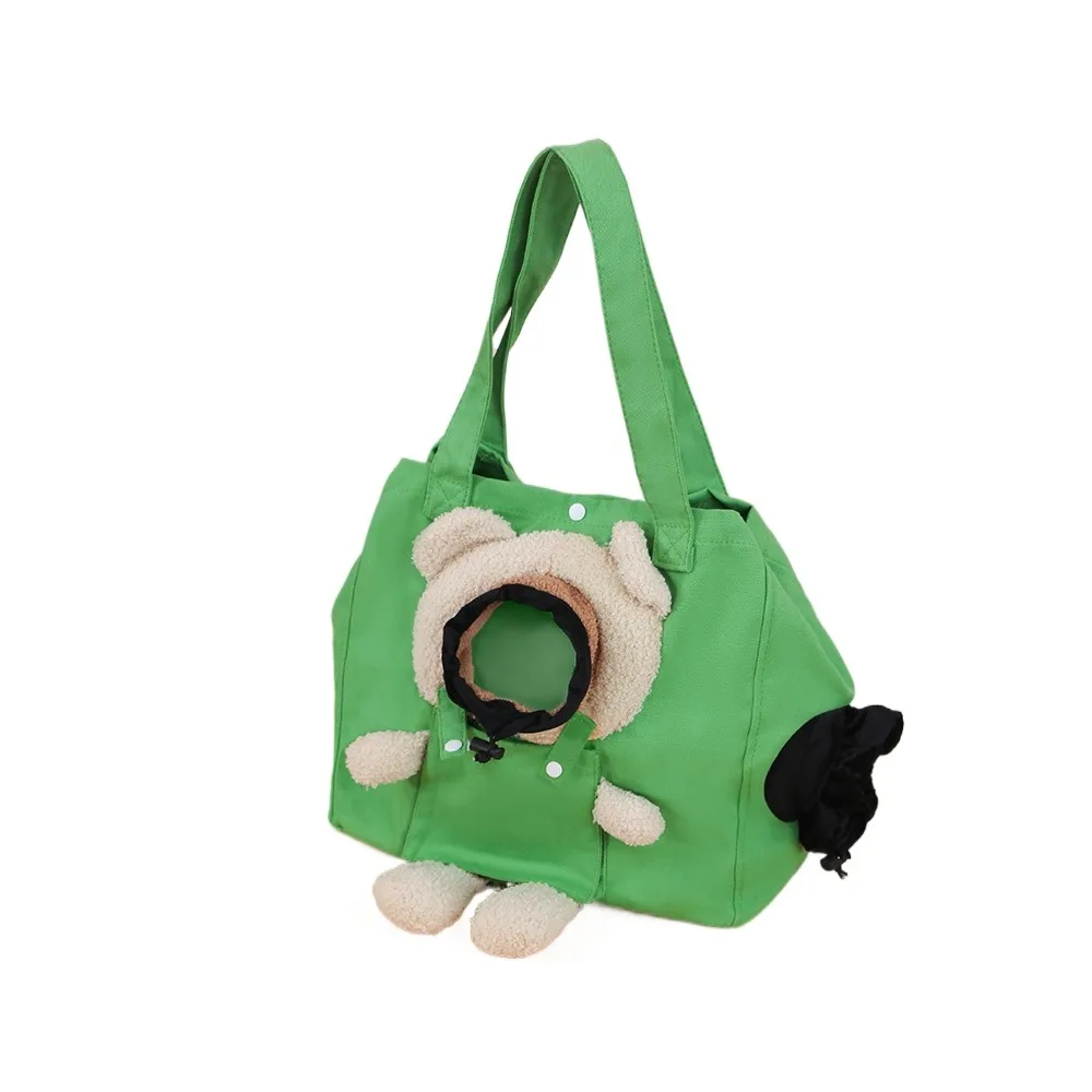 

Cat bag portable outdoor cat bag can be exposed, single shoulder canvas bag, small dog travel bag