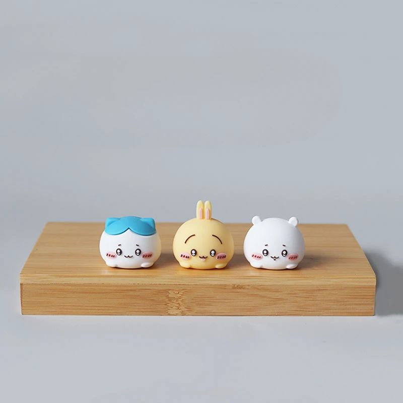 Chiikawa 3D Sculpture en plastique petite décoration de maison Portable mignon Mini ornement de bureau jouets soulagement du Stress cadeaux d'anniversaire nouveau