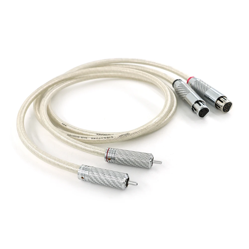 ブロードキャストグレード RCA - XLR バランス コード - クライオ処理 OCC 銅、IP67 ジャケット付き (1M/2M/3M) ​