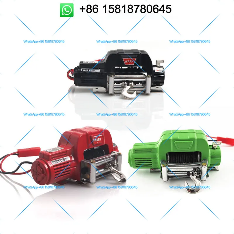 TRX4 KM2 Generation 1:10 Simulation Climbing Car Electric Winch WARN Mini Electric Control Metal Winch Machine GG