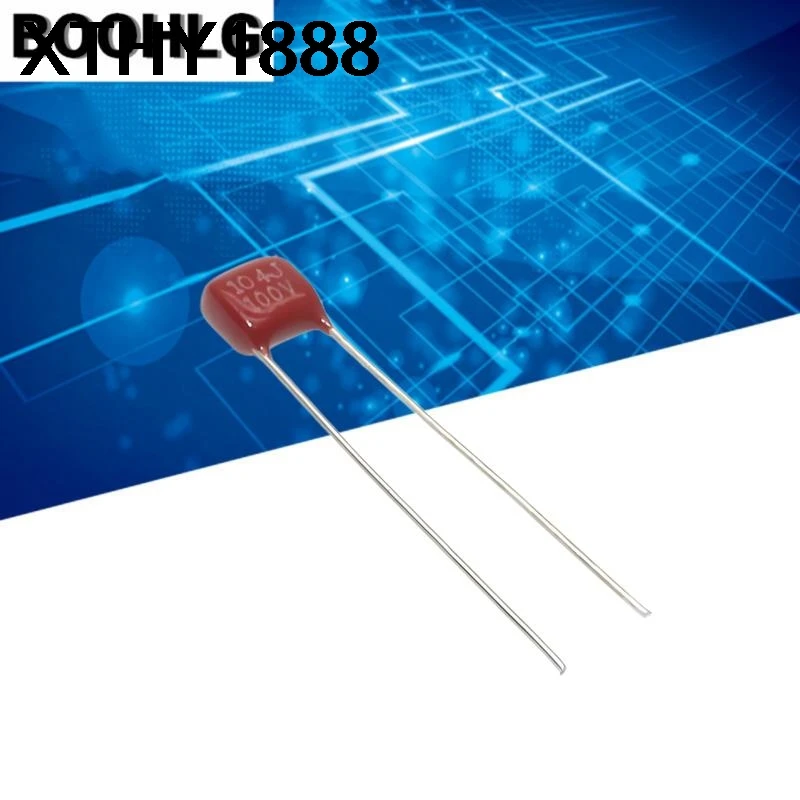 100PCS CBB capacitor 100V 104J 124J 154J 184J 204J 224J 274J 334J 100V 100NF/120NF/150NF/180NF/200NF/220NF/270NF/330NF Pitch 5MM