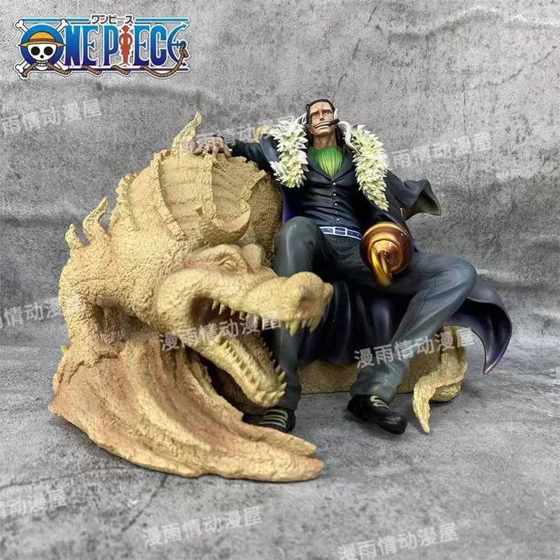 

One Piece King Of The Desert Sir Crocodile Figure Anime Action Figurine Pvc Statue Model Room Desk Ornament Kids Toys Xmas Gift