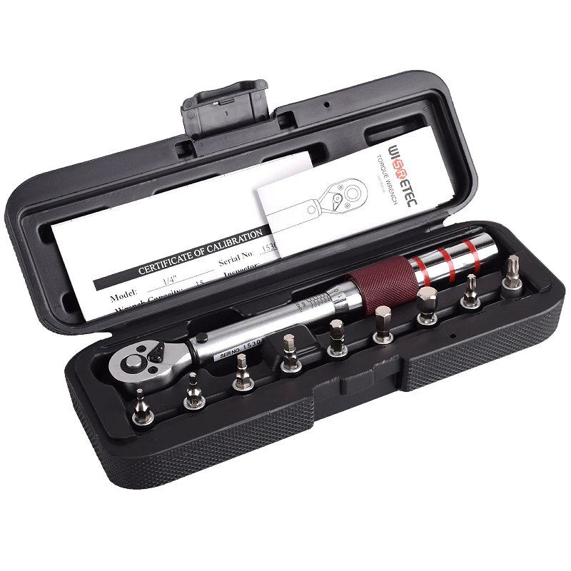 Industrial Grade 1/4 Mini Bicycle 2-15Nm Torque Wrench Set Torque Measurement Tool Set