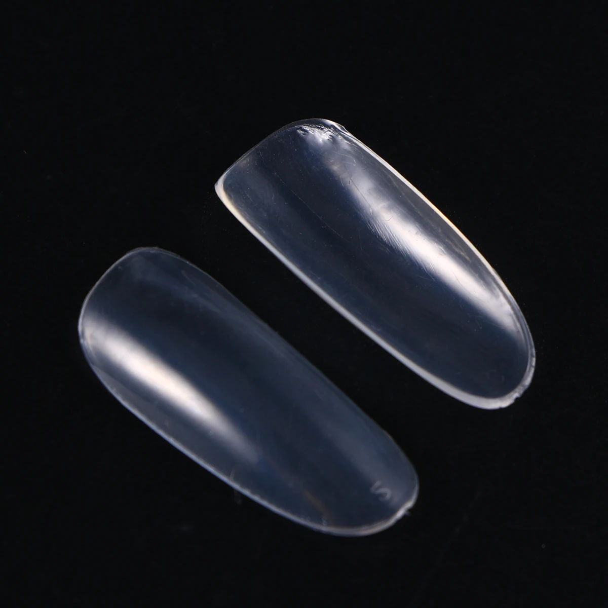 

500pcs Oval False Nail Tips Transparent Full Cover Short Fake Nails For Diy Nail Art Durable Premium Material Fashion Manicure