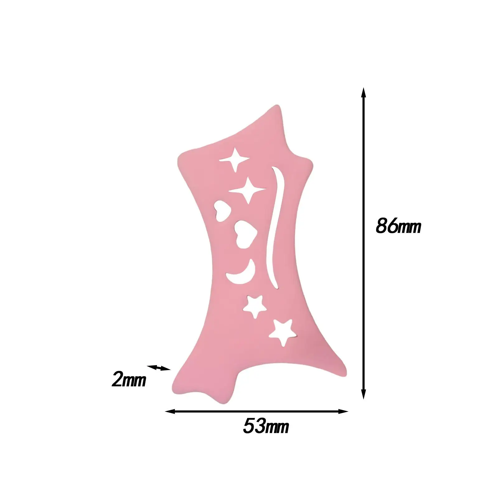 Multifunctional Makeup Aid Reusable Eyeliner Stencil with Assorted Shades Easy Application for Women Girls and Beauty Lovers