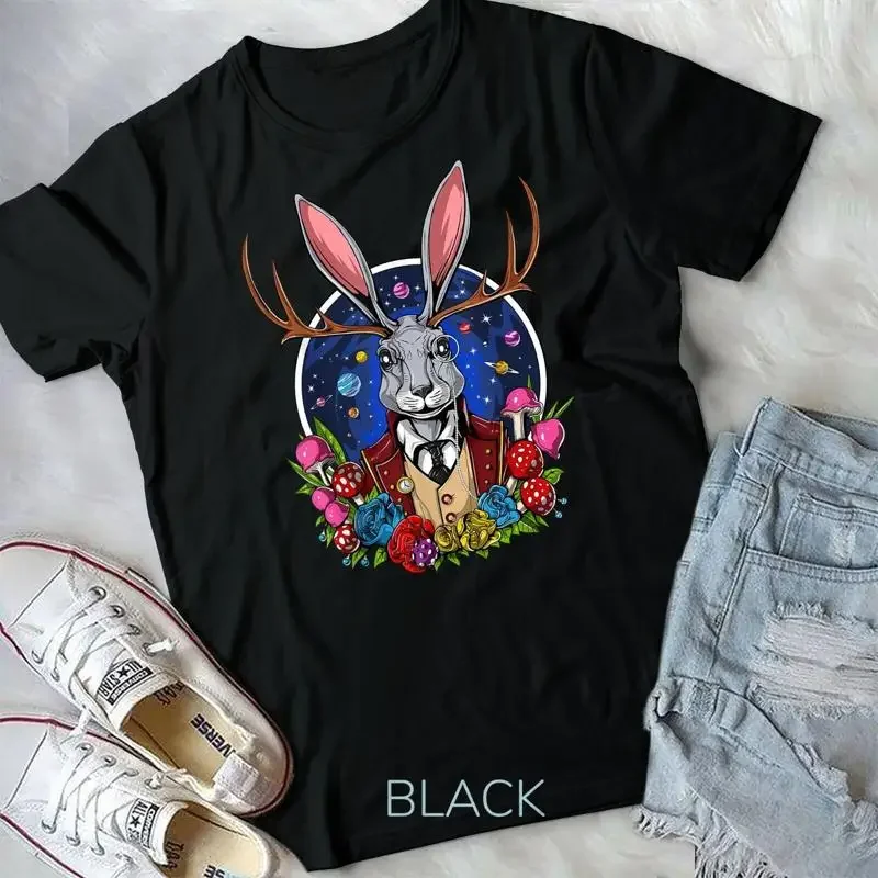 Jackalope Cryptid Rabbit Mythical Bunny Cryptozoology Unisex T shirt