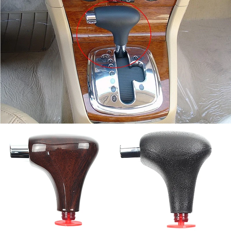 

Saborway Cherry Wood & Chrome Automatic Gear Shift Knob Shifting Handball For Passat B5 1.8 3BD713139 3BD 713 139