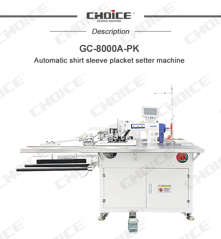 Golden Choice GC-8000A-PK Semi-Automatic Sleeve placket machine for Shirt