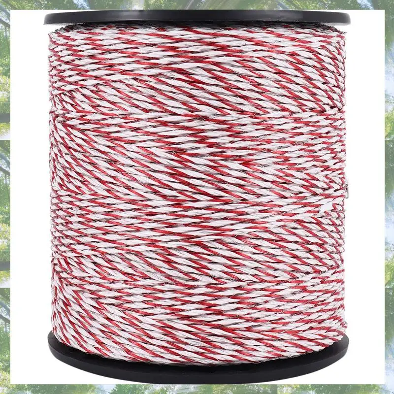 

Premium-Ultra-Low Resistance Wire 500M Electric Fence Electric Rope For Pig Horse Cattle Sheep Animal Fence