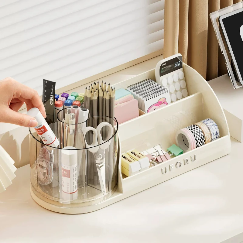 Stationery Shelves Desk Storage Cute Plastic Gadgets Dorm Essentials Office Storage Pen Organizers Room Stuff Repisa Accessories
