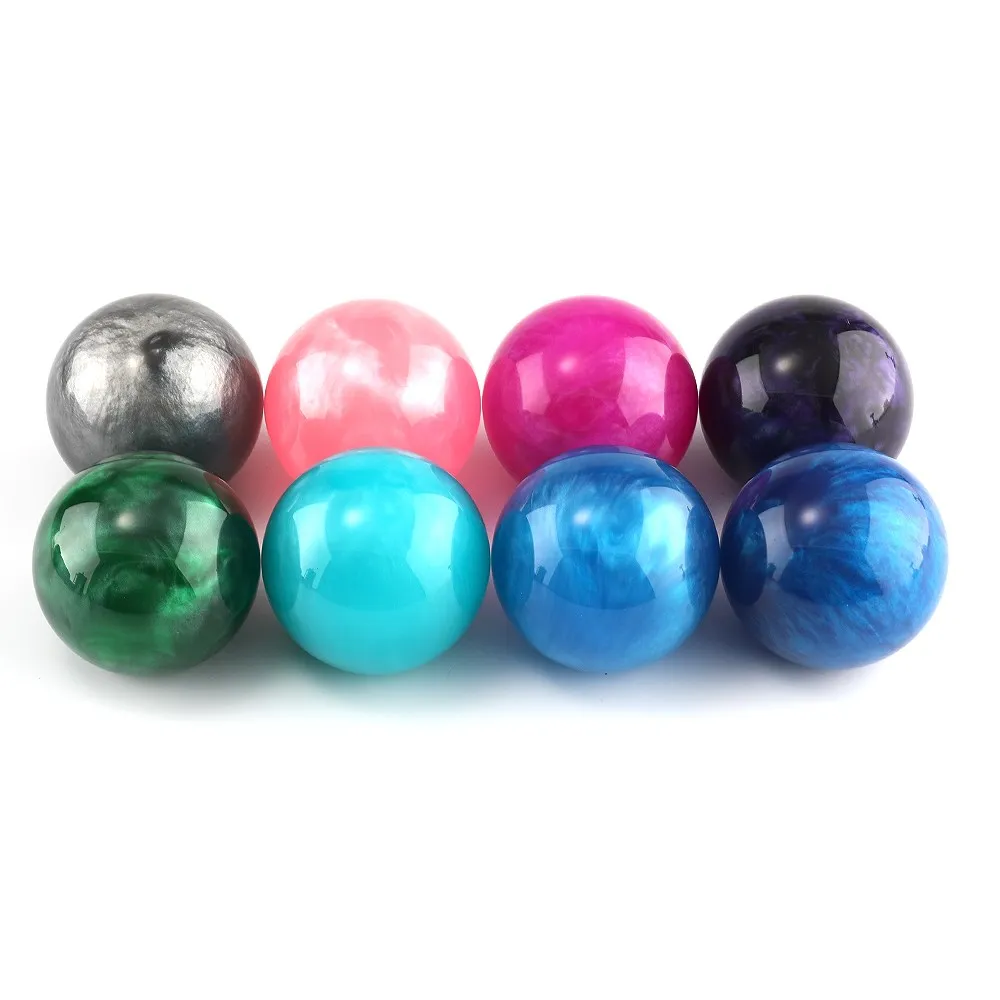 Universal Cloud Marble Round Ball Gear Shift Knob Manual Gear Stick Shift Shifter Lever Knob With Adapters Car Accessories