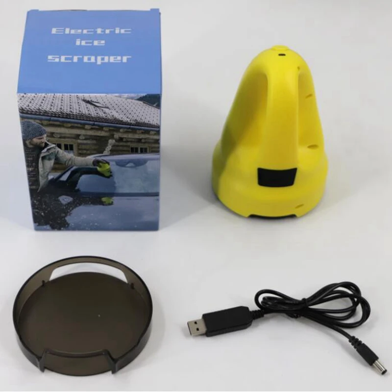 Multifunctional electric snow scraper ice scraper car windshield snow removal deicing defroster cleaning tool