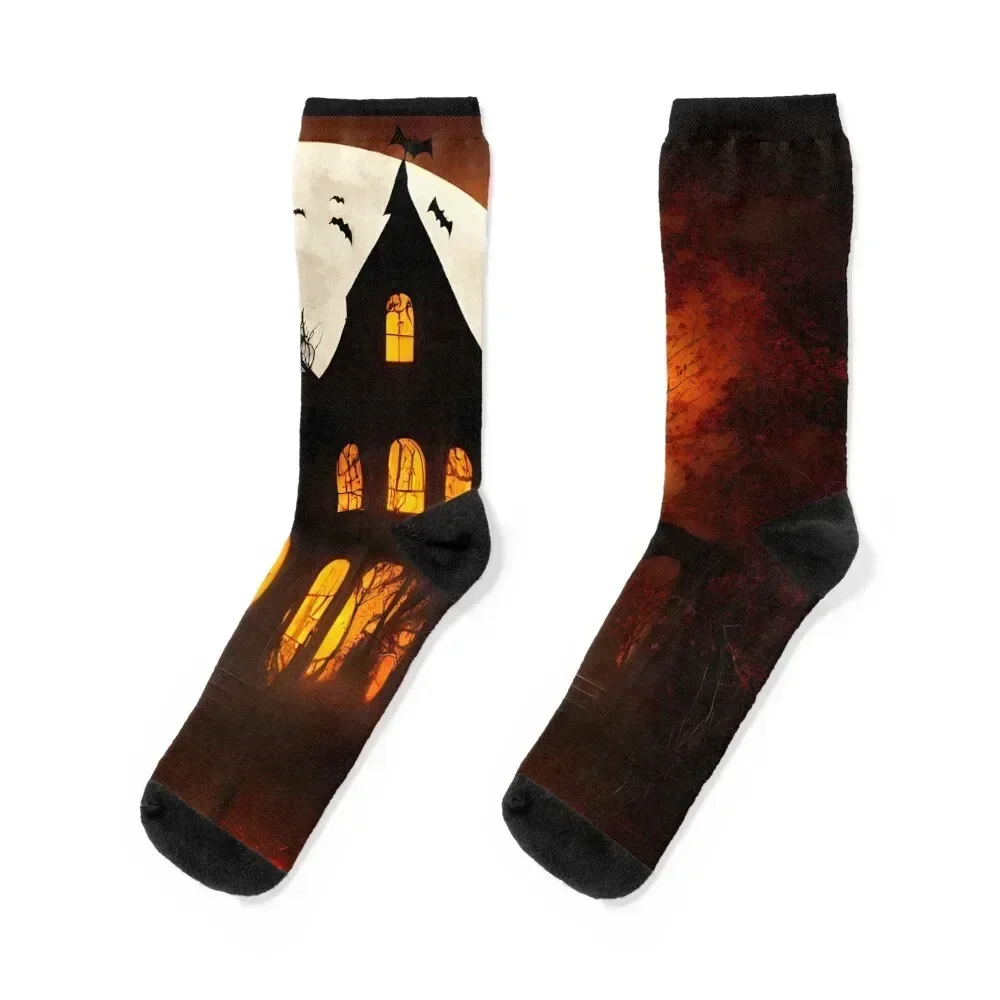 

Edward Gorey House Socks valentine gift ideas Antiskid soccer Men's funny gift Socks Girl Men's