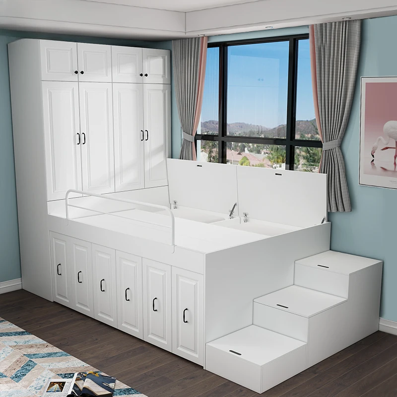 Tatami Storage Multi-Functional Bed Cabinet Integrated Combination Cloakroom Bed Small Apartment