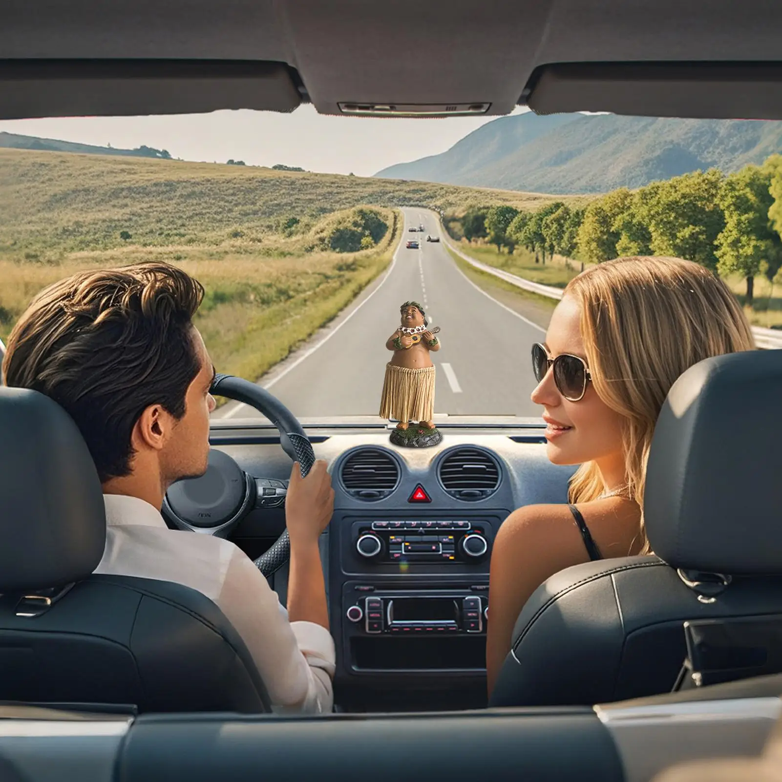 

Hawaiian Girl Dashboard Bobble Hawaiian Dancing Resin Doll Car Dashboard Statue For Birthdays Valentine's Day Home Party Offices