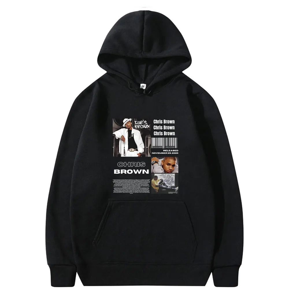 Sared Chris Brown-Sweat à capuche graphique pour hommes et femmes, Sweats à capuche Hip Hop pour hommes, Streetwear tendance, Couverture d'album de musique, Respzed, Mode