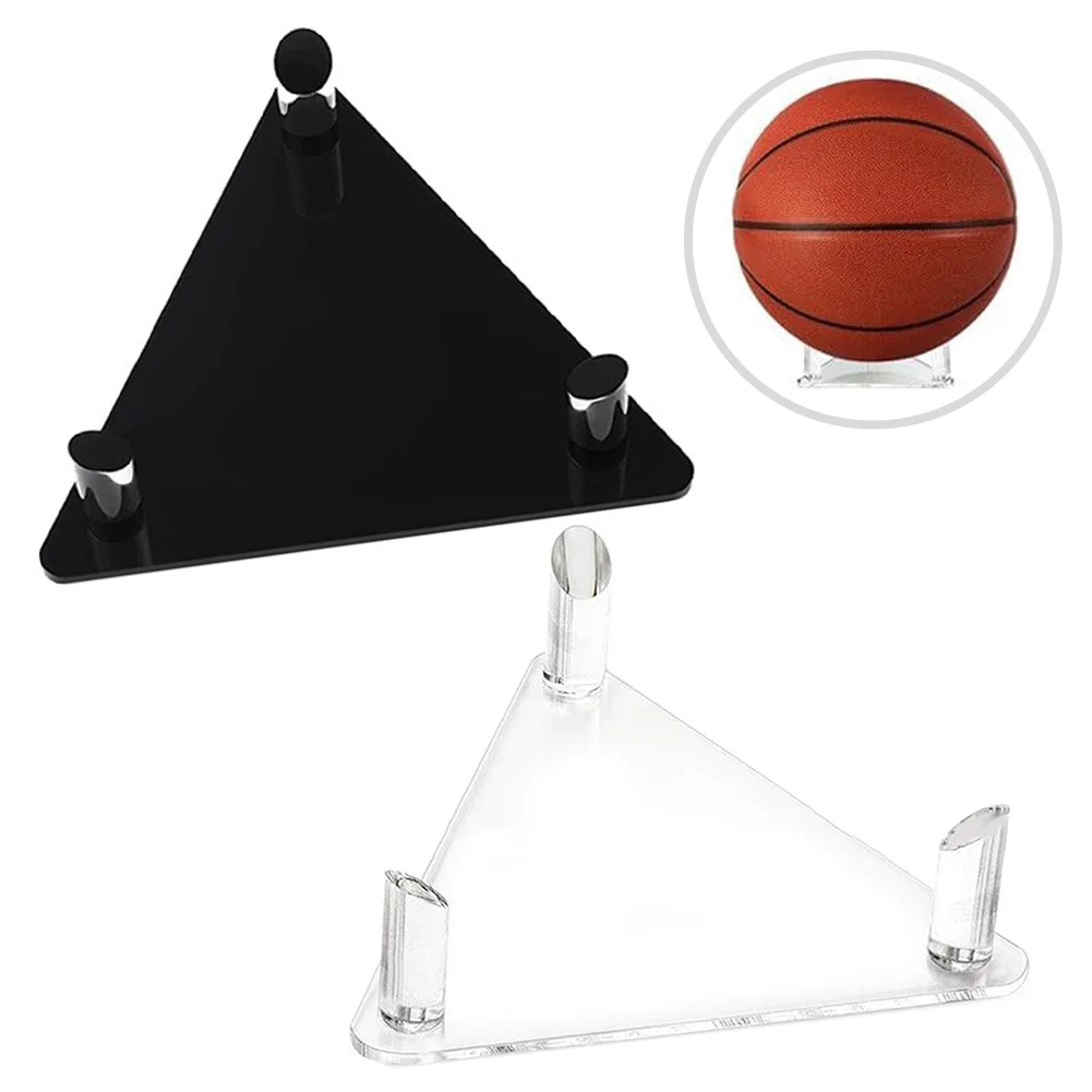 Suporte de bola de acrílico perfeito para exibir design elegante cabe na maioria das bolas com altura de 3,7 cm e acabamento transparente