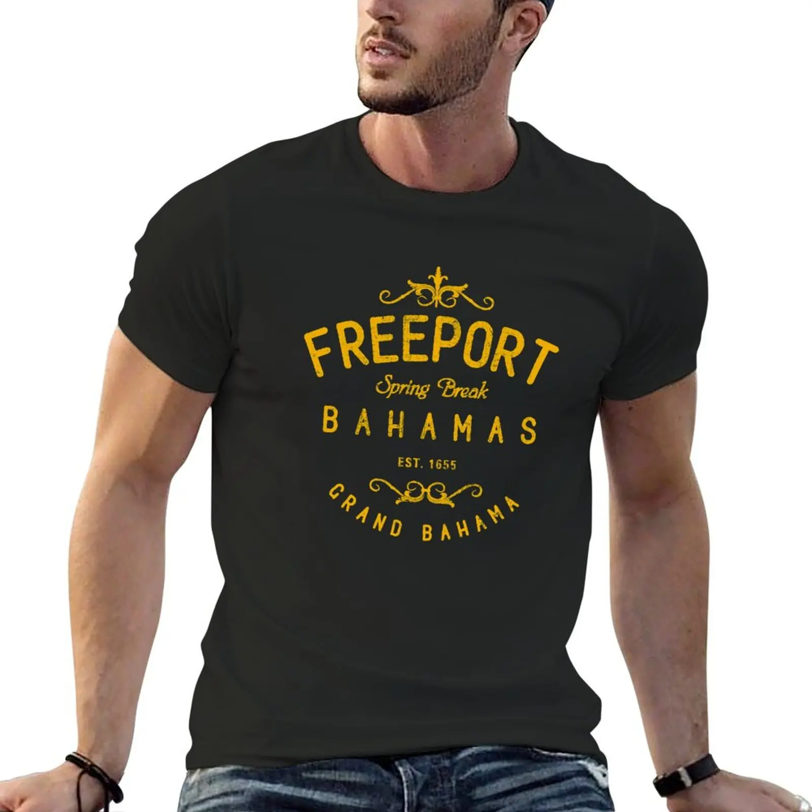 

Freeport Bahamas T-Shirt anime figures Man t-shirt t shirts for men graphic