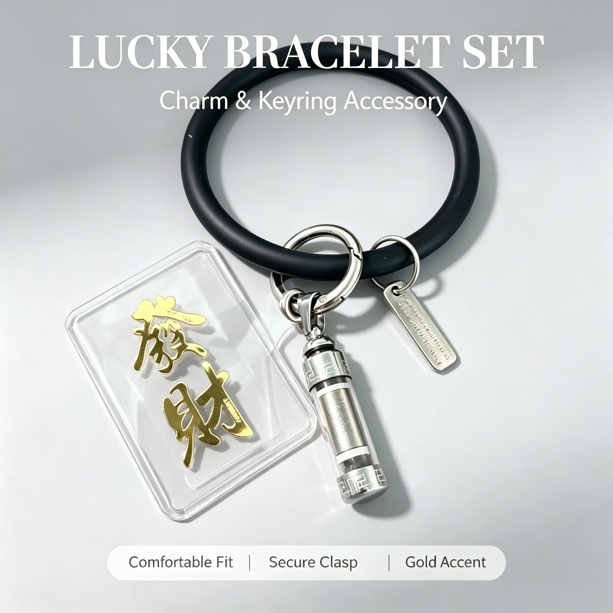 Transparent Printed Pendant Tag Soft Rubber Wristband Vintage Engraved Metal Stickers Multi-scene Self Adhesive Decor
