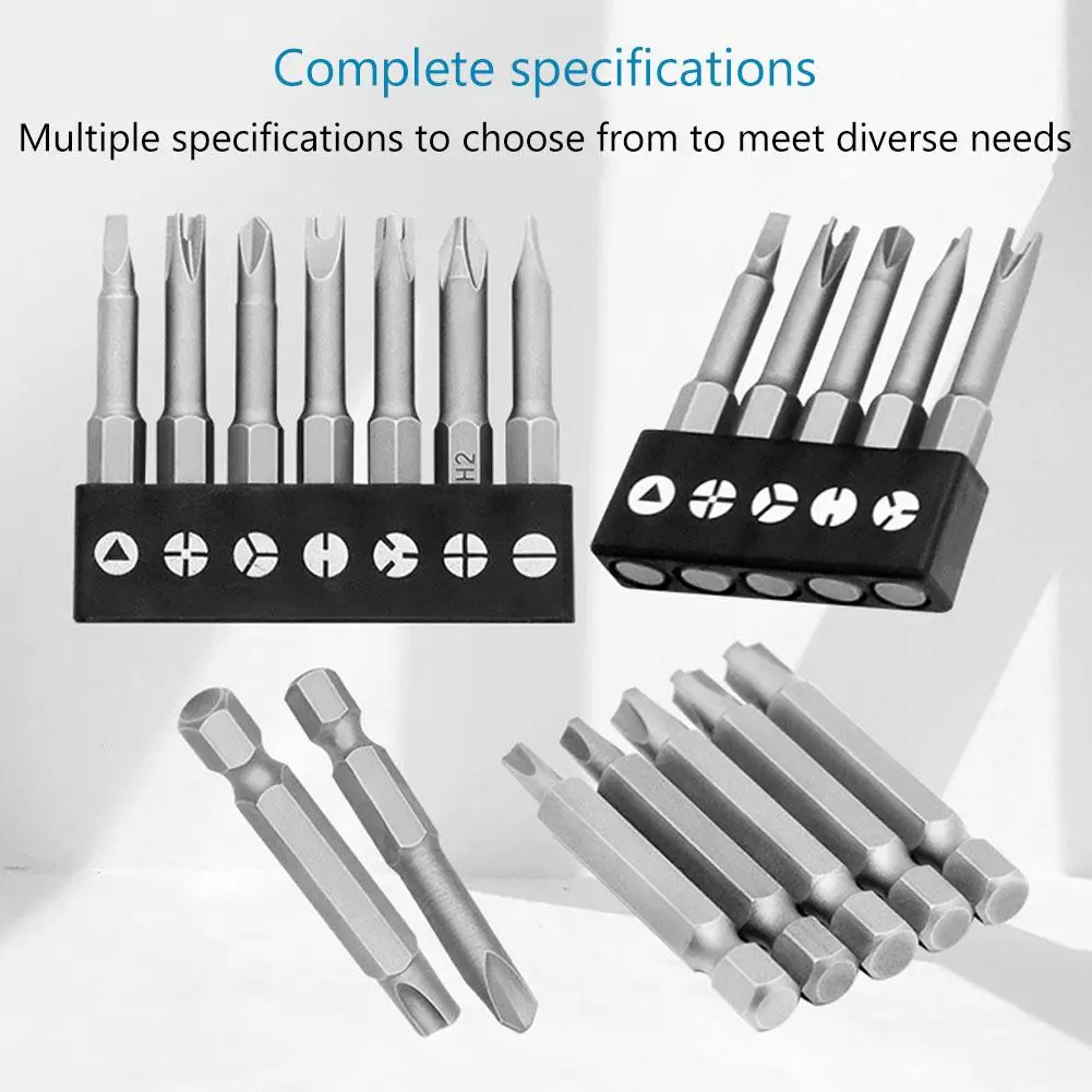 4/5/7/13PCs Special-shaped Screwdriver Bits Slotted Phillips Triangle Magnetic Batch Head Inner Cross Three Points Screwdrivers