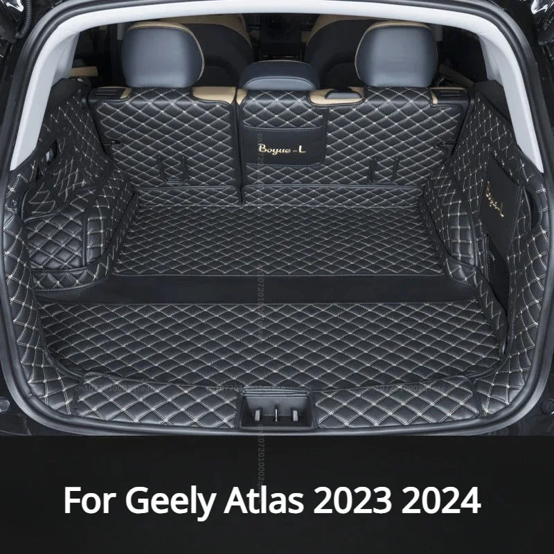 Car Trunk Mat Cargo Liner For Geely Atlas pro Geely Starray 2023 2024 Boot Pad Carpet Cover Protect Cushion Mats Accessories