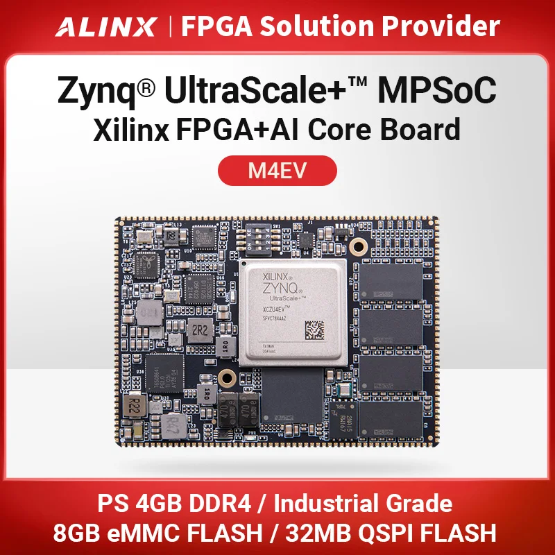 M4EV Xilinx Zynq UltraScale + MPSoC SOM FPGA Core Board XCZU4EV