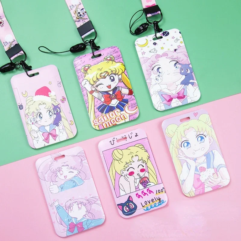 Student Bus Subway Card Holder Cartoon Anime Cute Sailor Moon Multifunctional Card Holder Gift